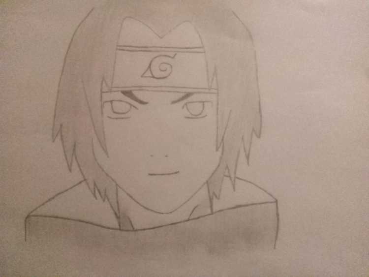 Рисунки карандашом саски из Наруто