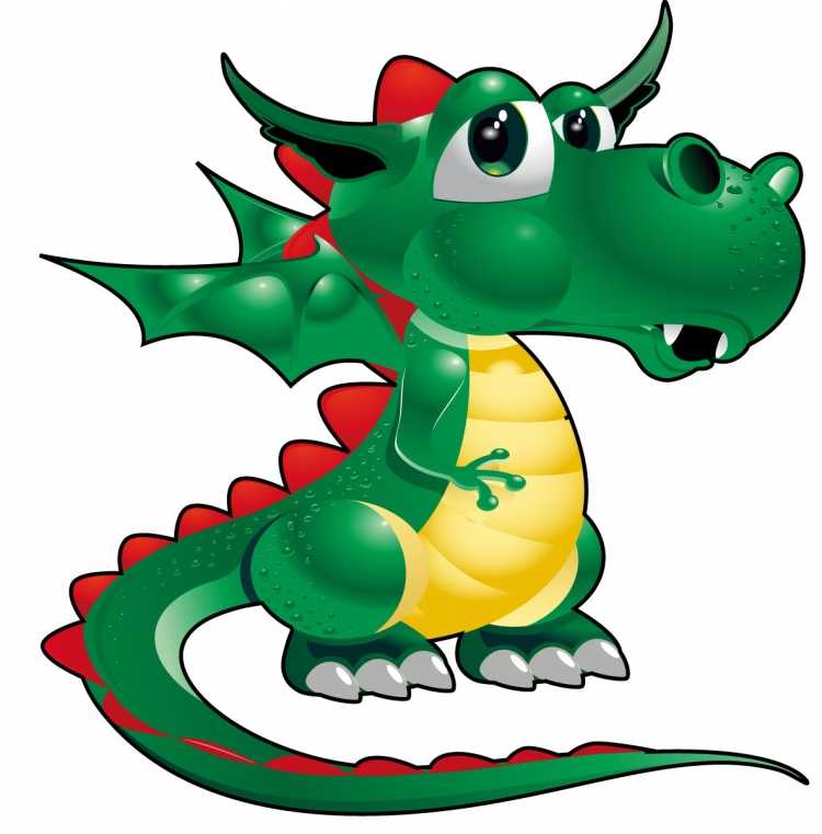 Дракон раскраска для детей