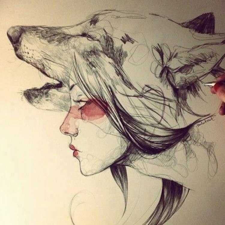 Люди наполовину животные арт