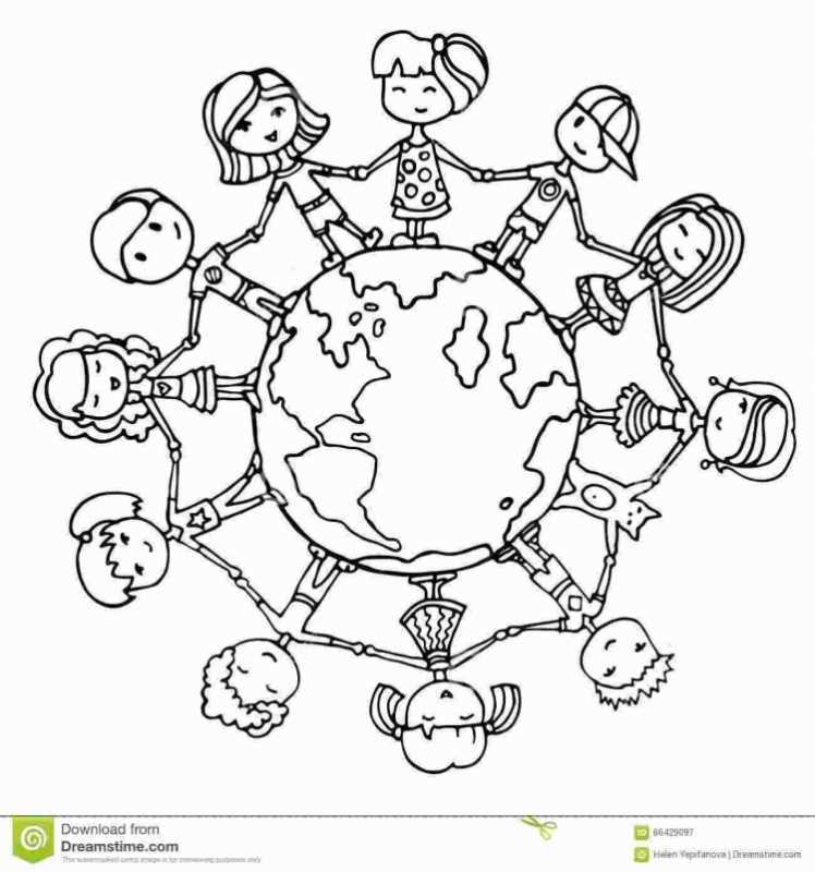 Газета день земли для раскрашивания