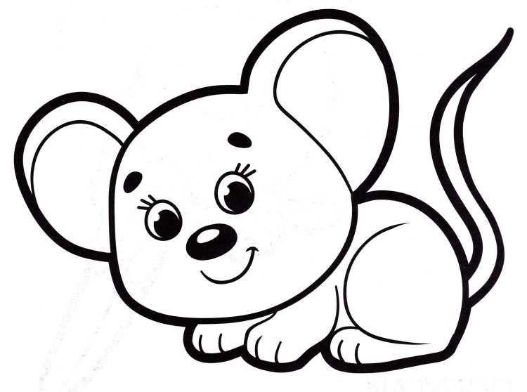 Мышка в платье раскраска для детей