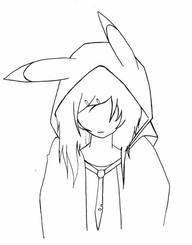 Аниме цветными карандашами