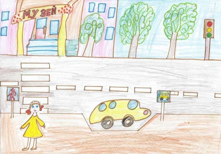 Лето с ПДД рисунки