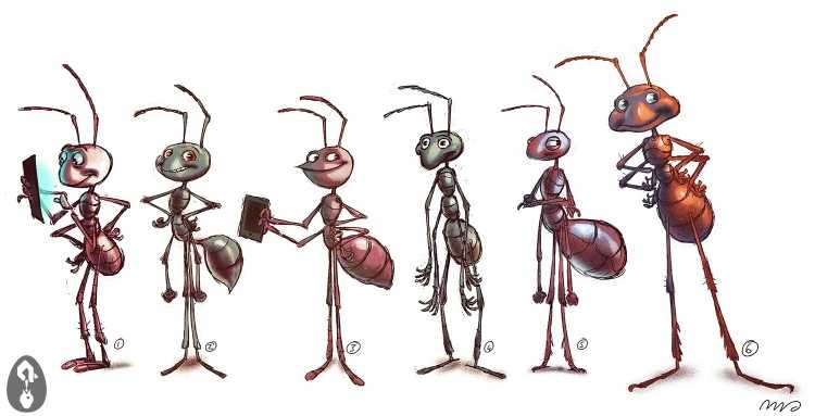 Муравей мультяшный
