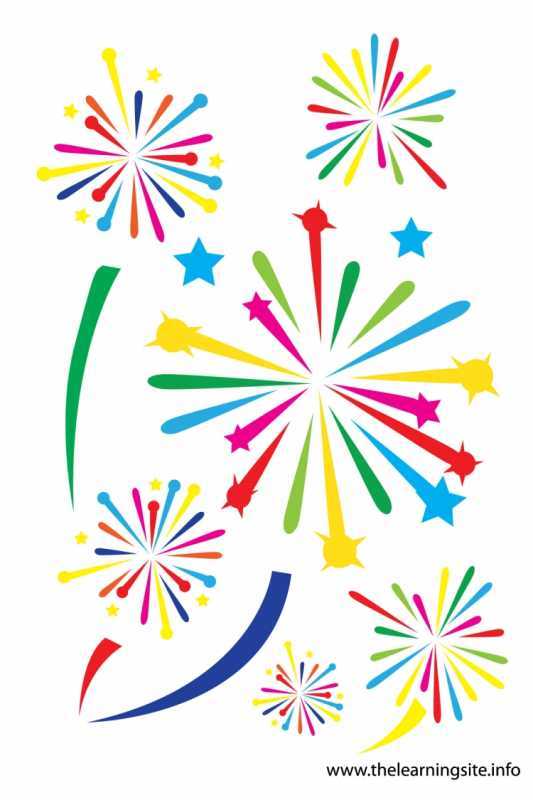 Салют вектор черно белый