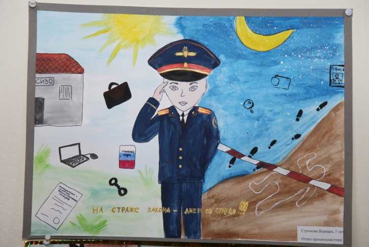 Детские рисунки ГИБДД