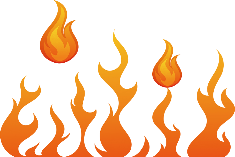 Векторное изображение пламени