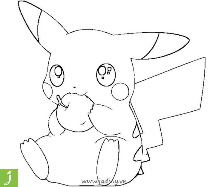 Покемоны раскраска Пикачу Райчу и Пичу