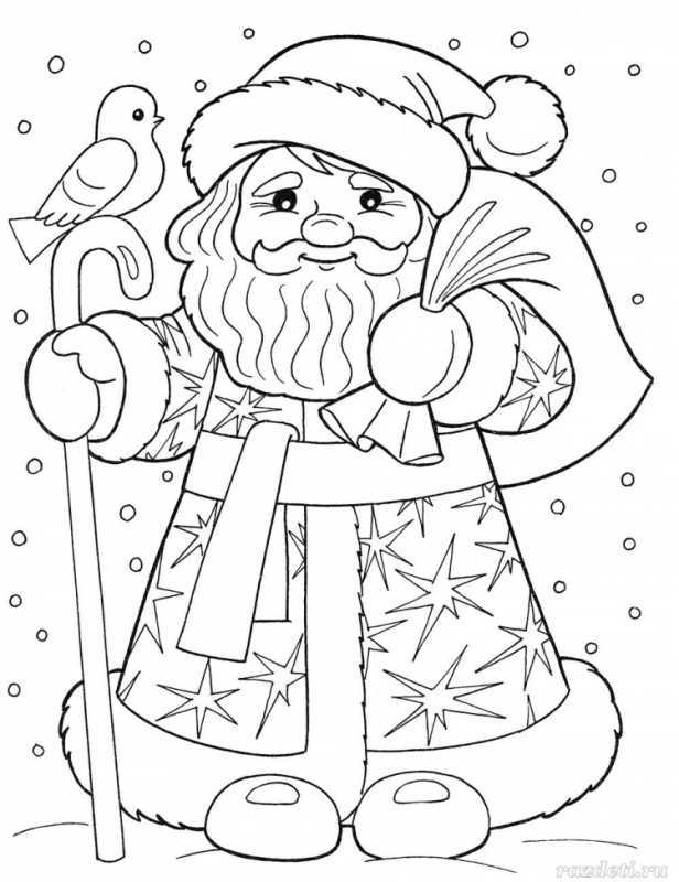 Раскраски для девочек новый год