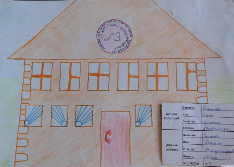 Рисунок моя любимая школа