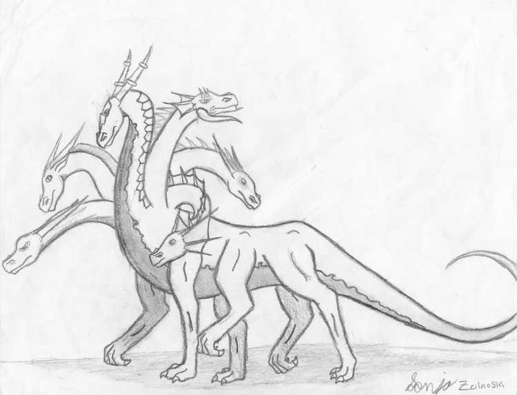 Подвиги Геракла раскраска