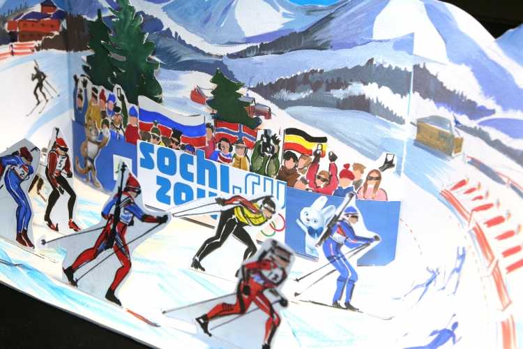 Биатлон рисунок