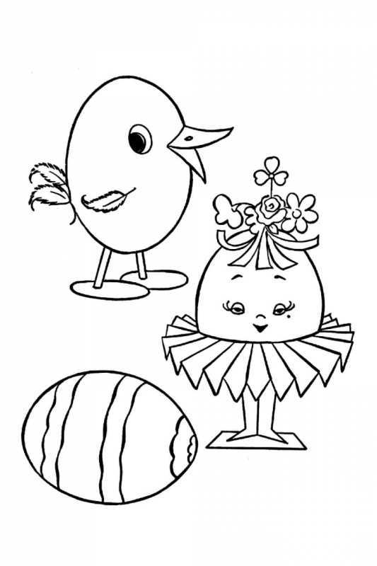 Утёнок раскраска для детей