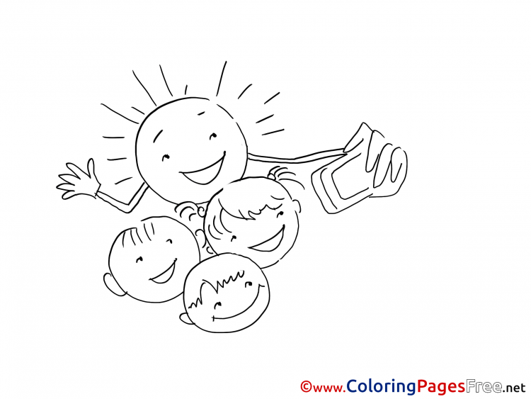 День защиты детей раскраска