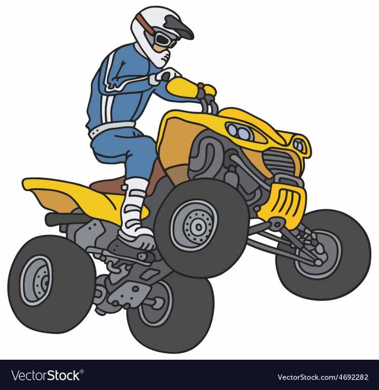 Мультяшный квадроциклист
