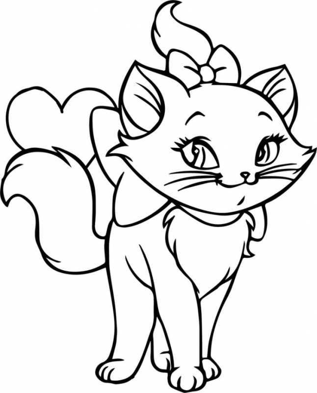 Раскраски животных котов