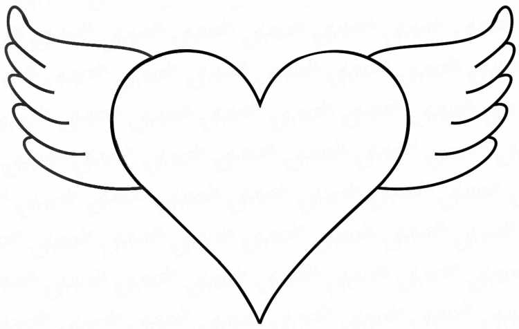 Сердечко раскраска для детей