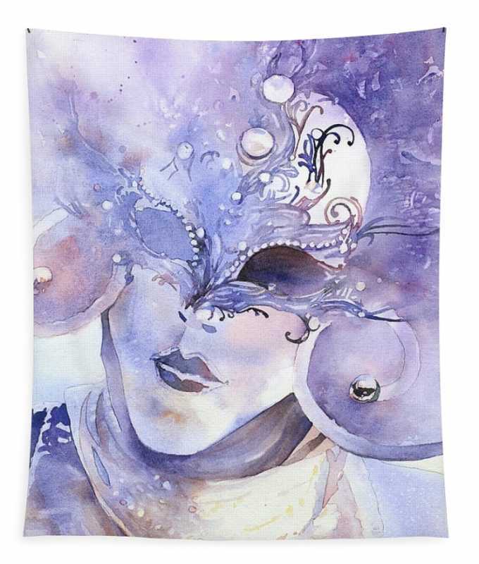 Венецианский карнавал акварель