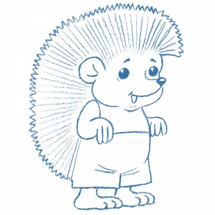 Ёжик раскраска для детей