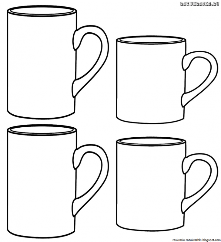 Трафарет "чашка"