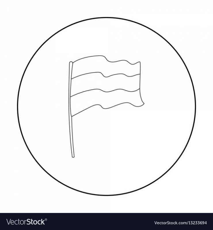 Контур российского флага