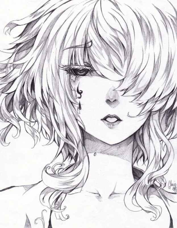 Аниме Графика карандашом