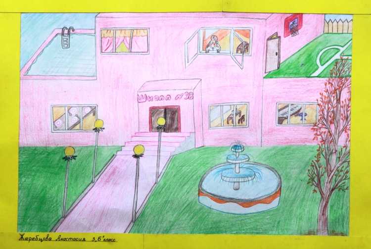 Гимназия будущего рисунки детей