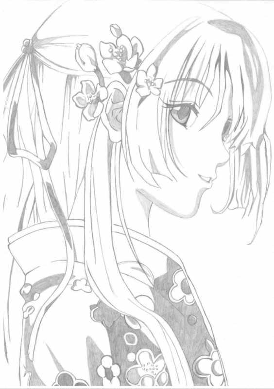 Раскраски аниме принцессы