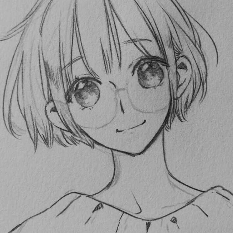 Зарисовки аниме лиц
