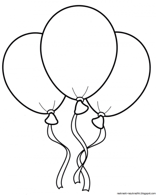 Штампики рисунок воздушный шарик
