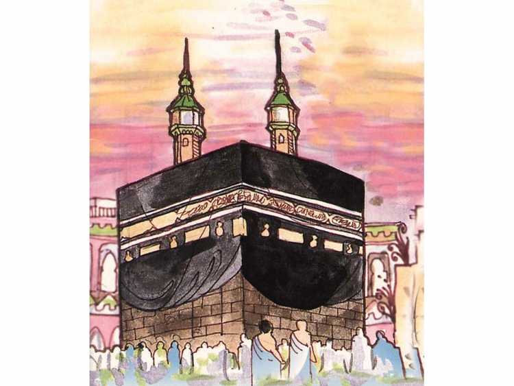 Мекка Кааба рисовать