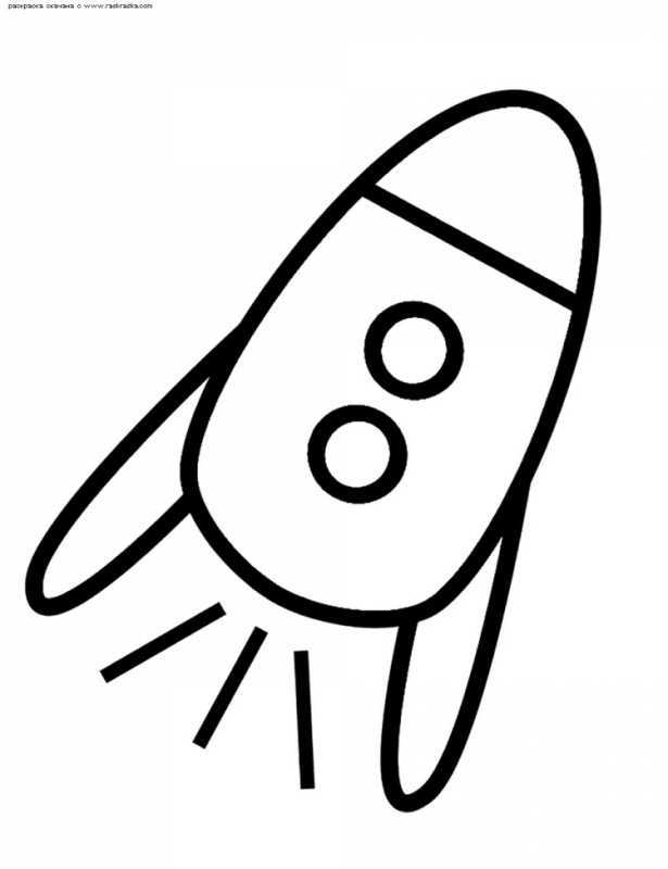 Раскраски для детей ракеты Боевая