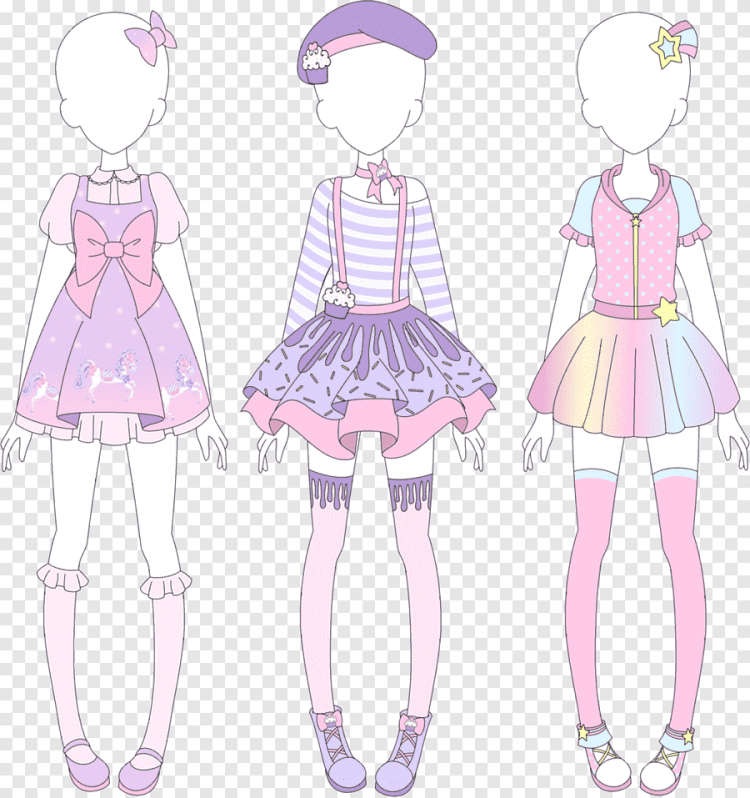 Идеи для рисования одежды