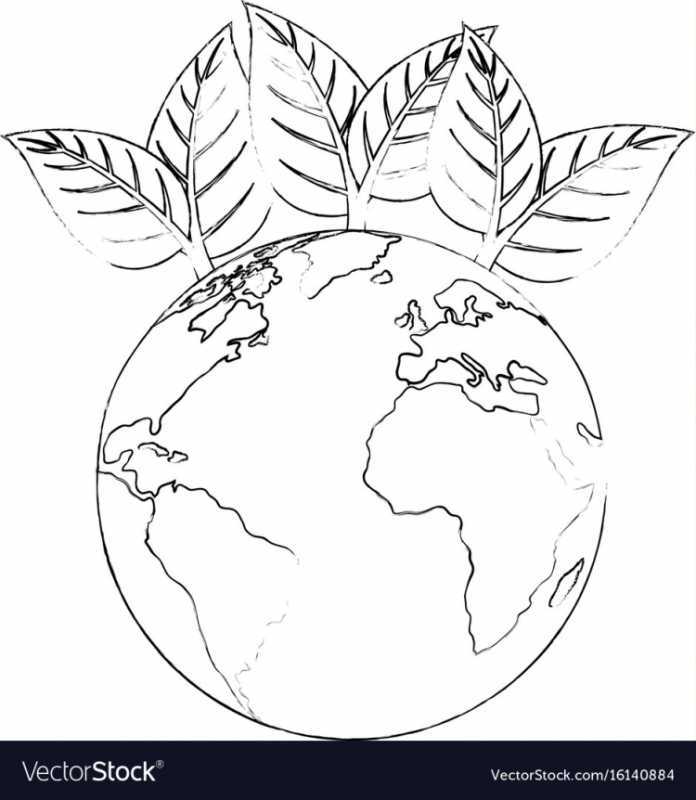 Раскраска день земли по номерам