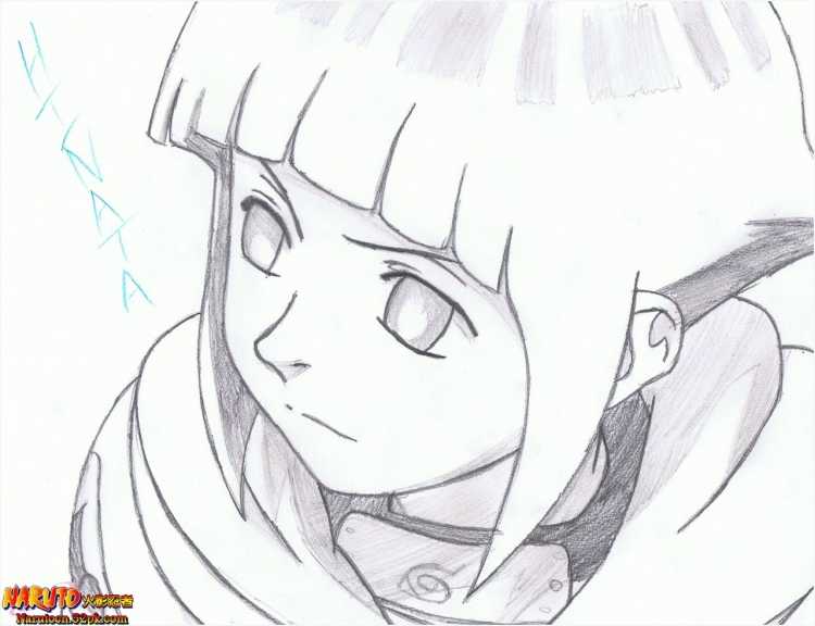 Аниме картинки для срисовки Хината
