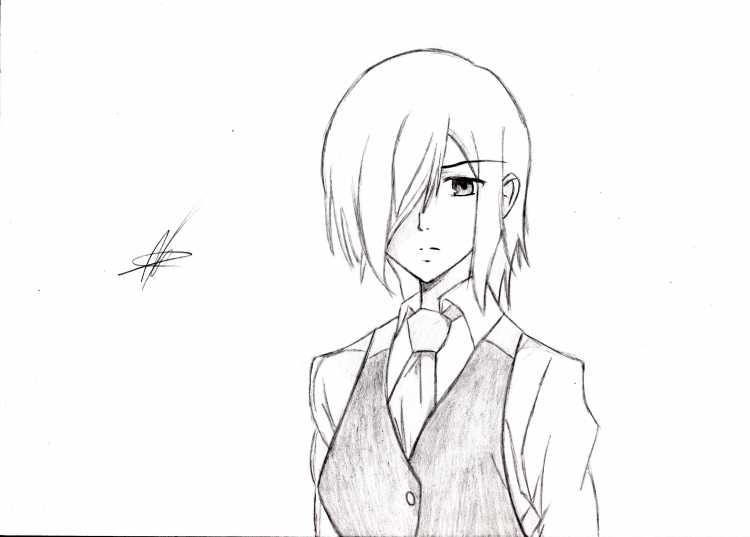 Токийский гуль Тоука скетч