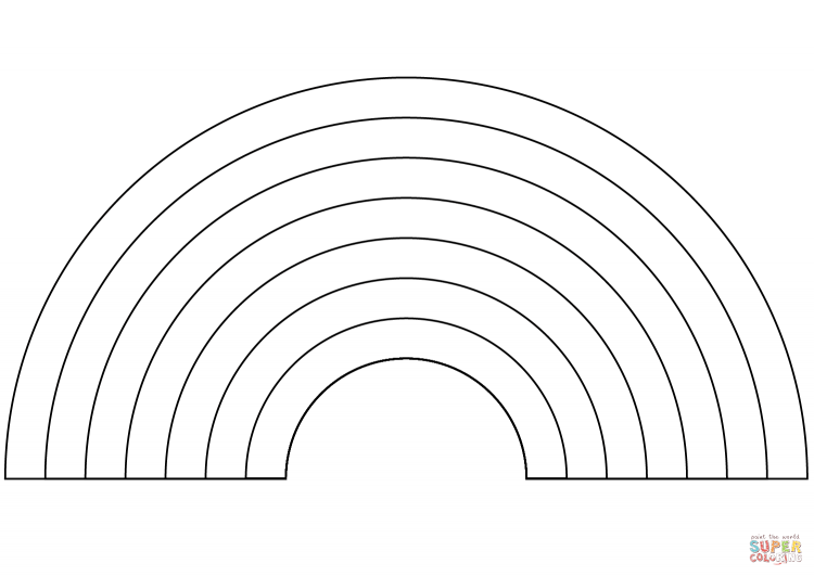 Радуга трафарет
