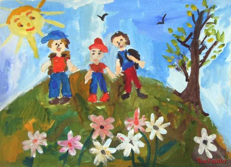 В гостях у лета рисунки детей