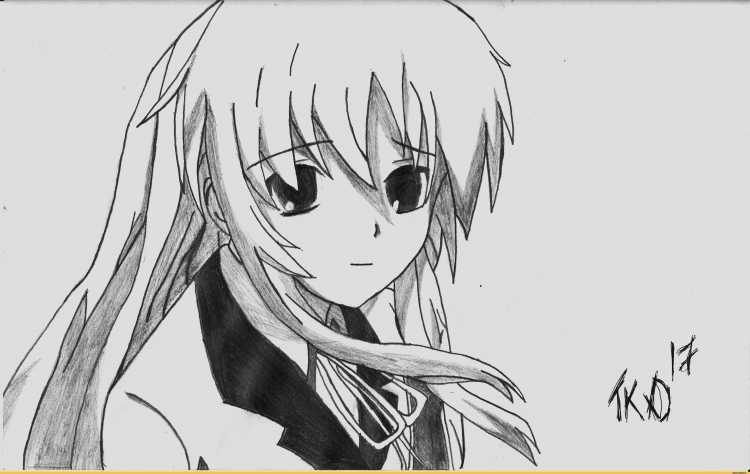 Аниме рисунки карандашом