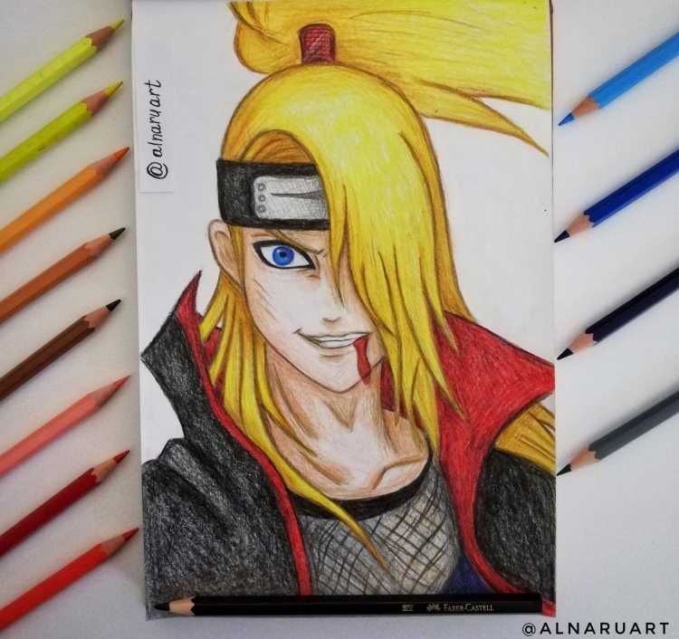 Дейдара рисунок