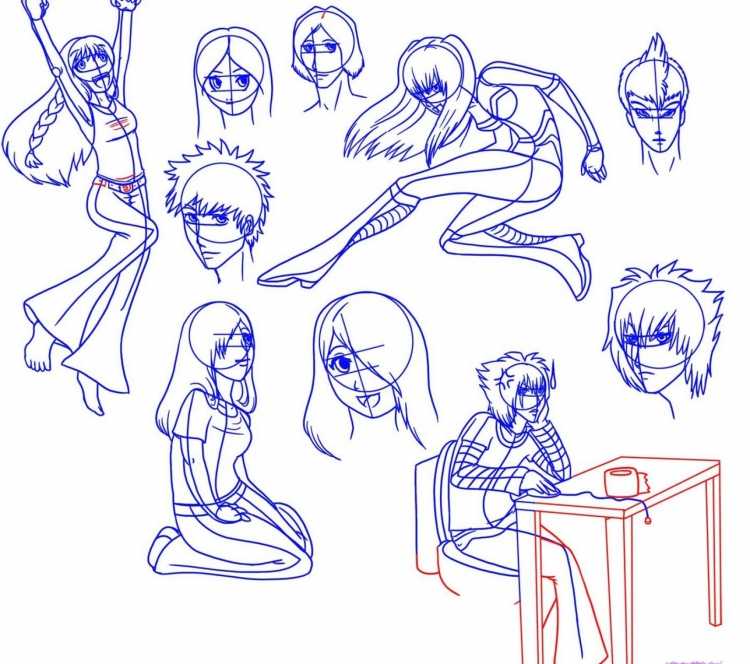 Как нарисовать себя аниме персонажами