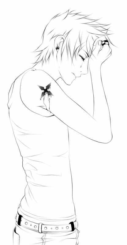 Аниме лицо парня