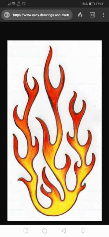 Рисование огня