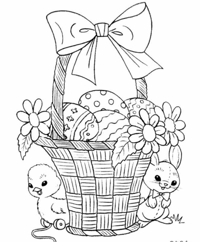 Раскраски на Пасху милые