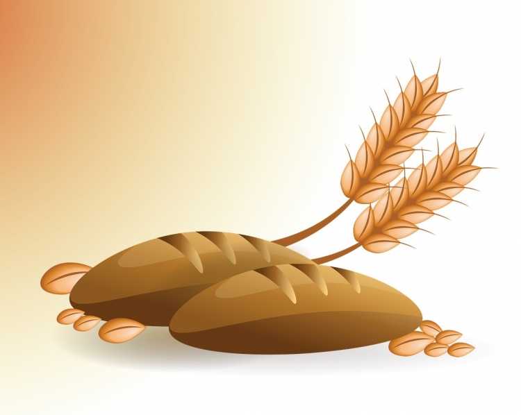 Нарисовать хлеб ребенку