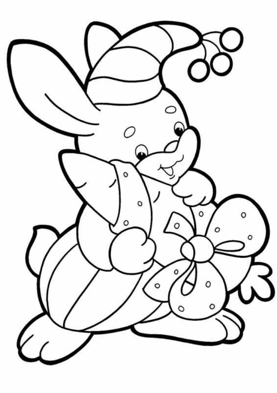 Новогодние раскраски для малышей