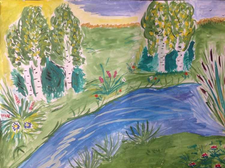 Рисунок просторы России 3 класс