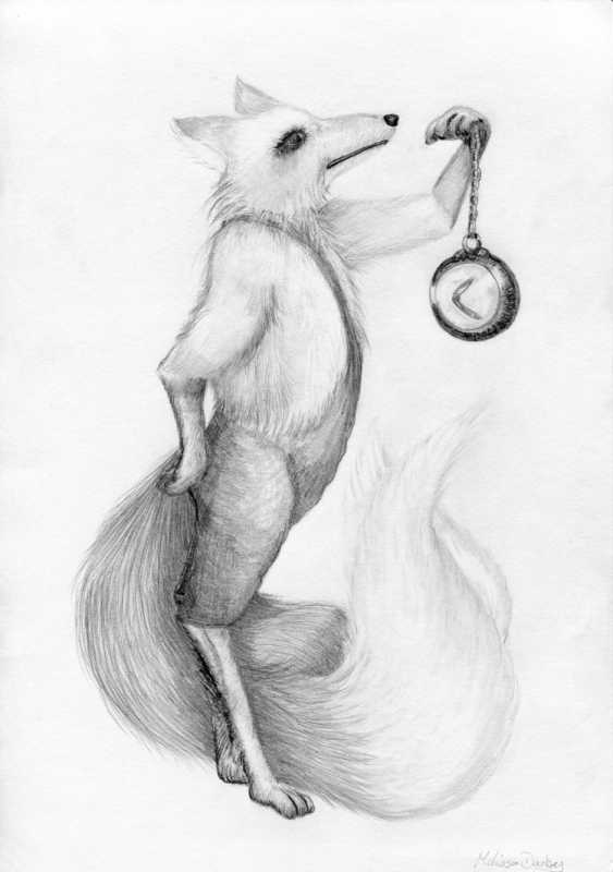 Лиса рисунок карандашом для срисовки
