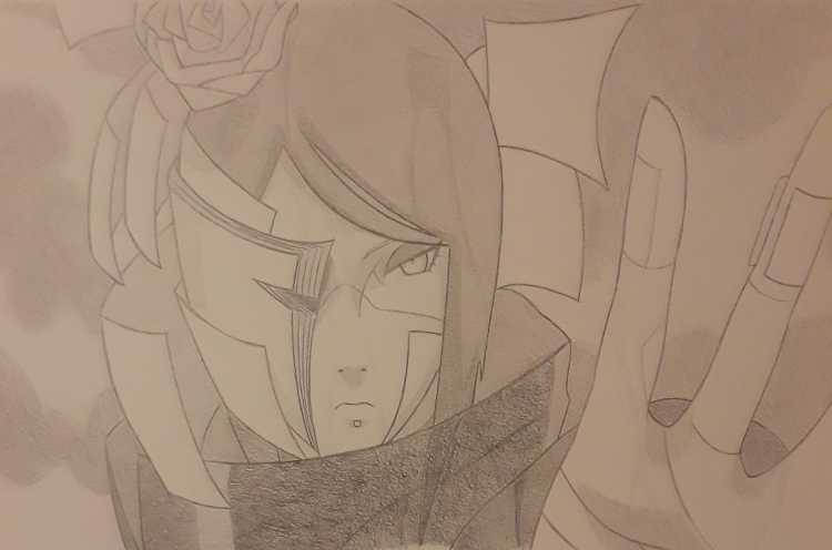 Рисунки аниме Наруто Конан