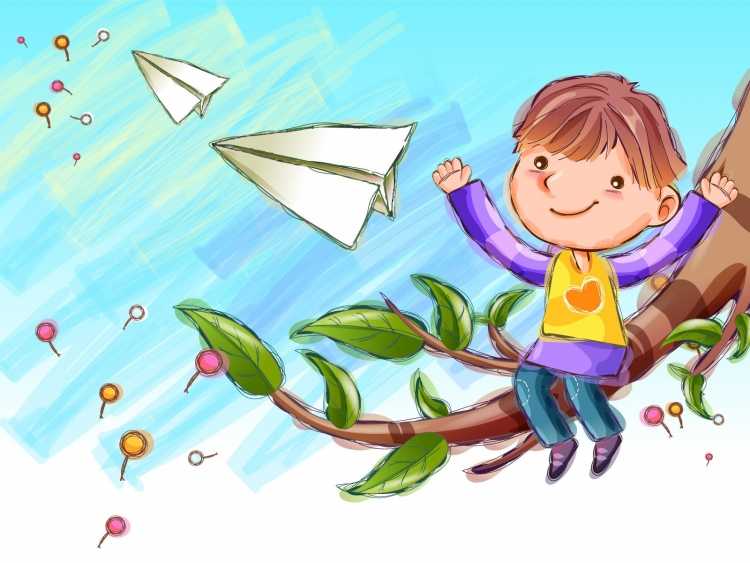 Рисунок на тему детство